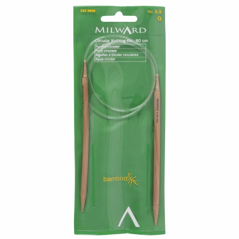 Milward Bamboo Circ 80cmx5.5mm