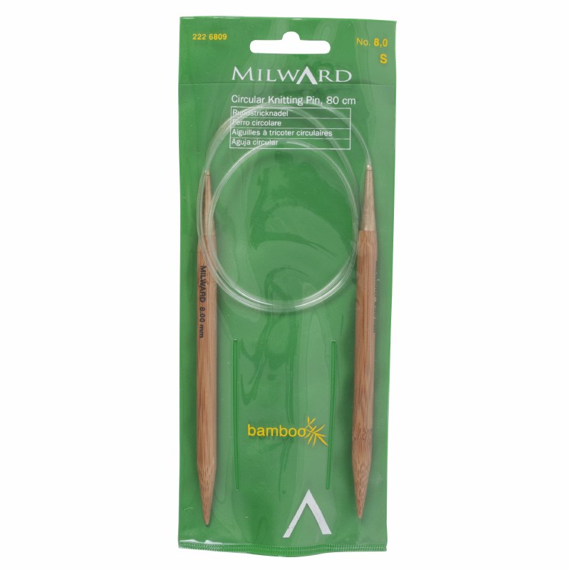 Milward Bamboo Circ 80cmx8mm