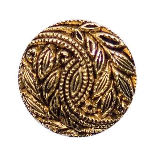 Button 15mm Shank Gold
