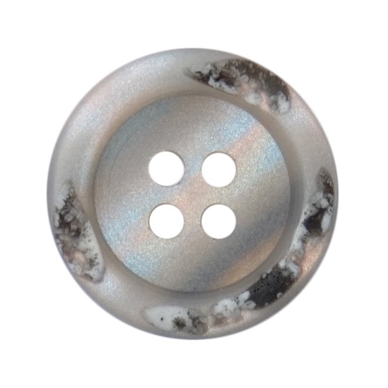 Button Round 18mm Light Grey