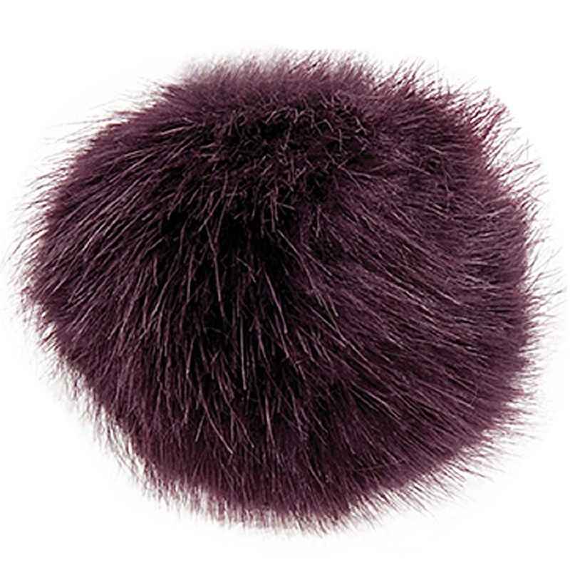 Rico Fake Fur Pompom 10cmAuber