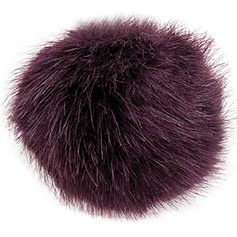 Rico Fake Fur Pompom 13cm Aube