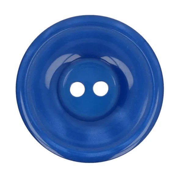 Button Round 20mm Blue