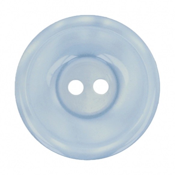 Button Round 20mm Pale Blue