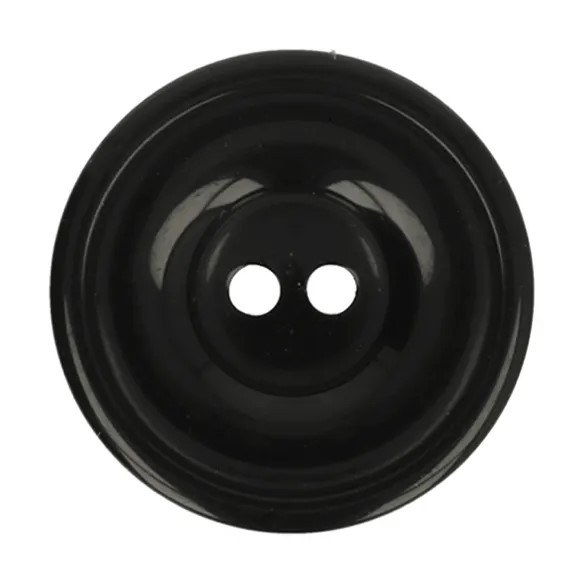Button Round 22.5mm Black