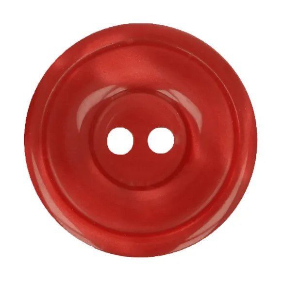 Button Round 22.5mm Red