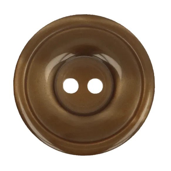Button Round 22.5mm Brown