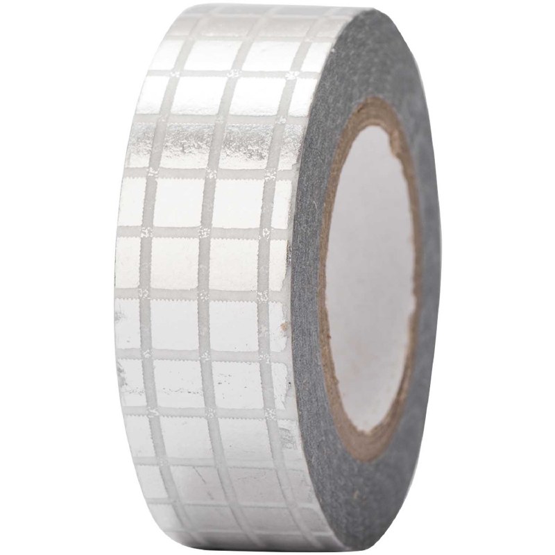 Tape Grid Silver, Hot Foil