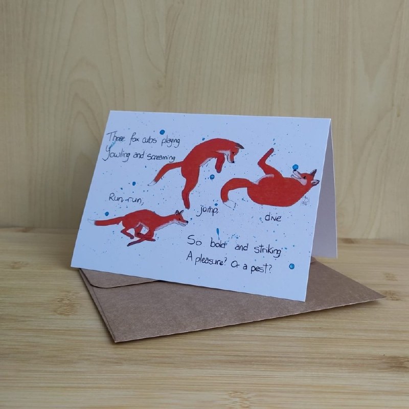 JNC Foxes Greeting Card