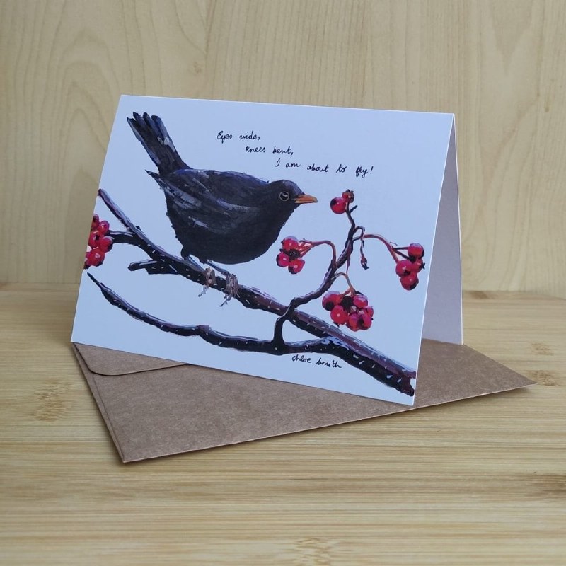 JNC Blackbird Greeting Card