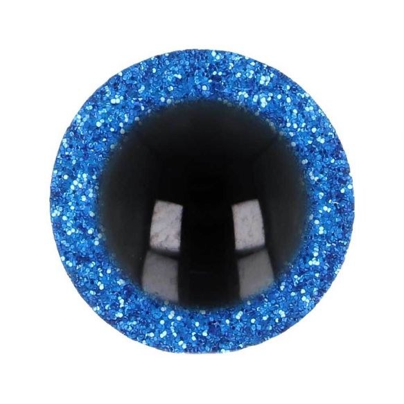 Safety Eyes Glitter 8mm Blu x6