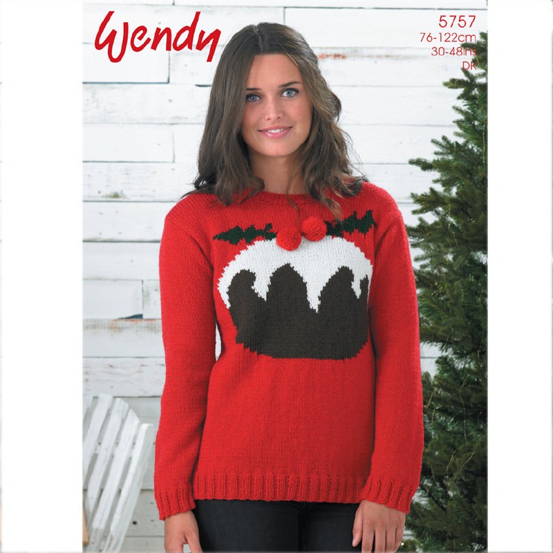 Wendy 5757 Christmas pud sweat