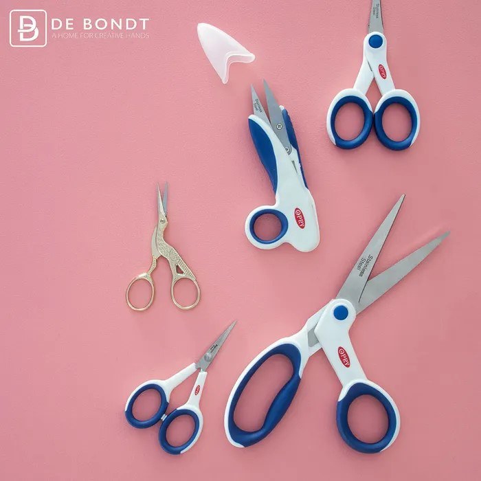 Set of 5 scissors stainless st