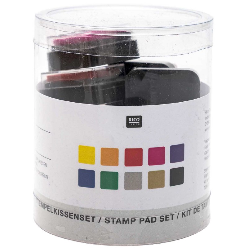 Stamp Pad Set Basic 10 pieces