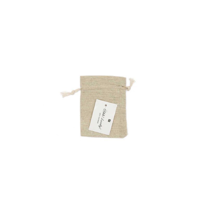 Gift Bag, Jute Look 8x11 cm