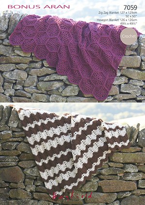 Hayfield 7059 Aran Crochet Bla