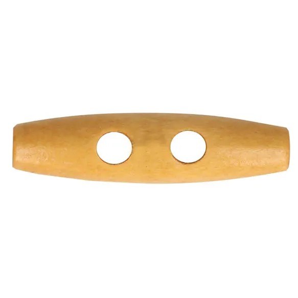 Button Wooden Toggle Nat 40mmd