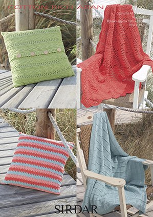 Sirdar 7749 Cushion Throw - Winnie's Craft Cafe