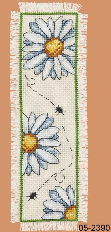 Permin Bookmark kit Daisies