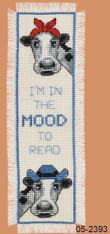 Permin Bookmark kit In the Moo