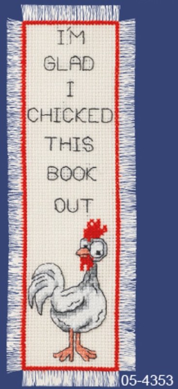 Permin Bookmark kit Chicked