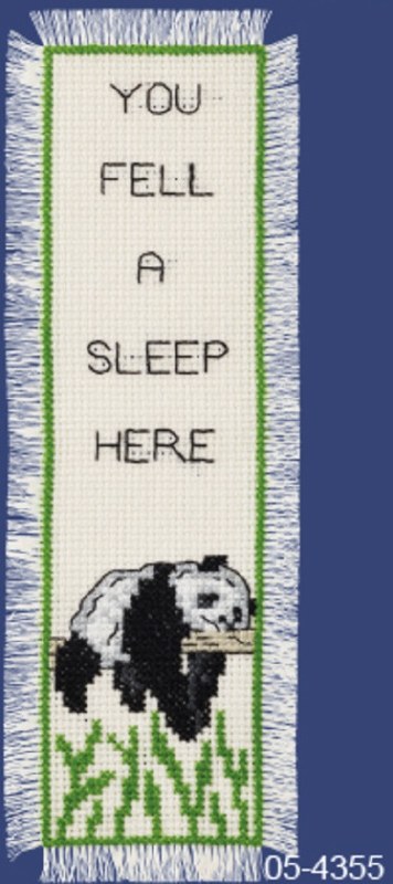 Permin Bookmark kit Asleep