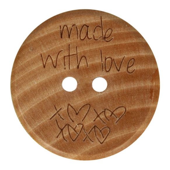 Button Wood Made with Love 20m