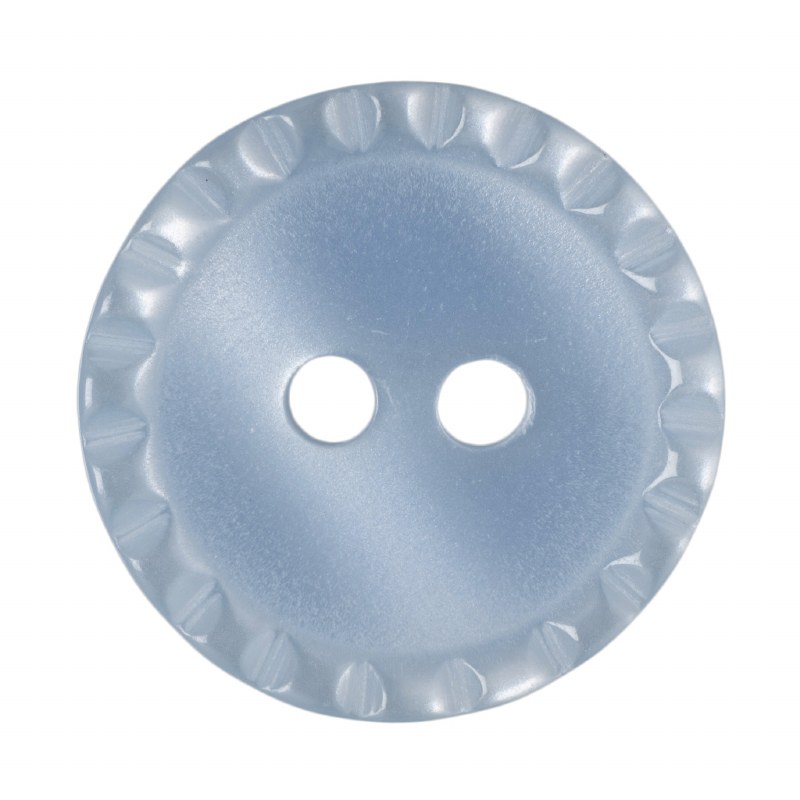 Button Round 15mm Blue