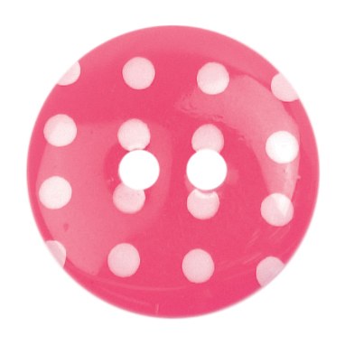 Button Dotty 18mm Pink