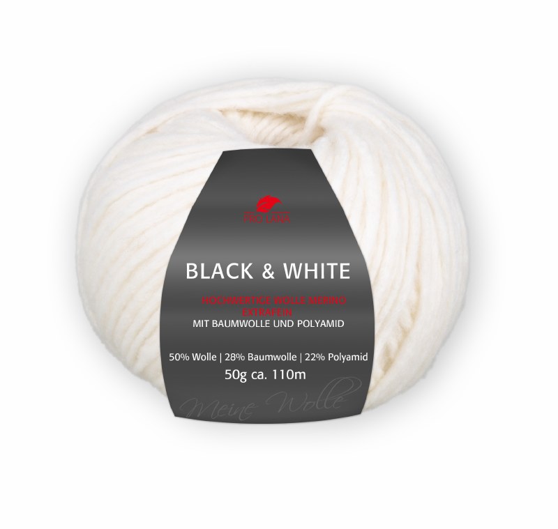 Pro Lana BlacknWhite 01 Cream