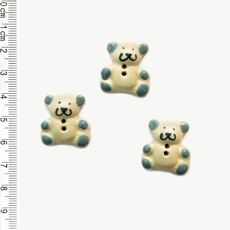 Incomp Buttons W701 Blue Bears