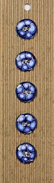 Incomp Buttons L304 Blue x 5