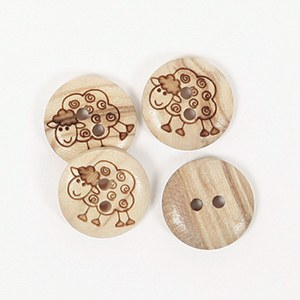 Drops Button 627 Sheep 15mm