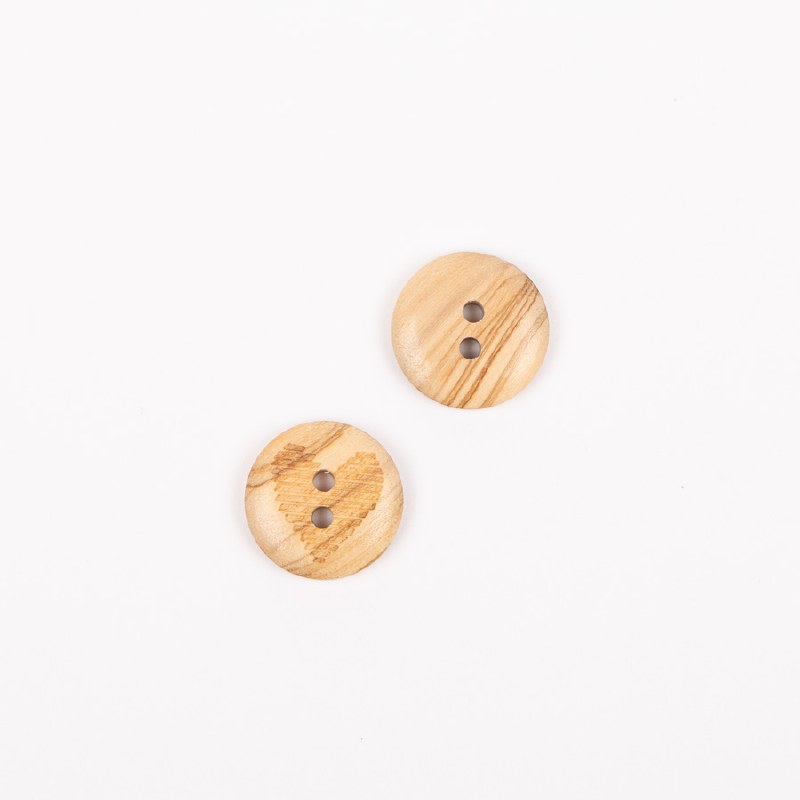 Drops Button 814 15mm Heart