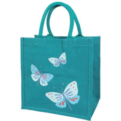 Jute Shopping Bag Butterfly