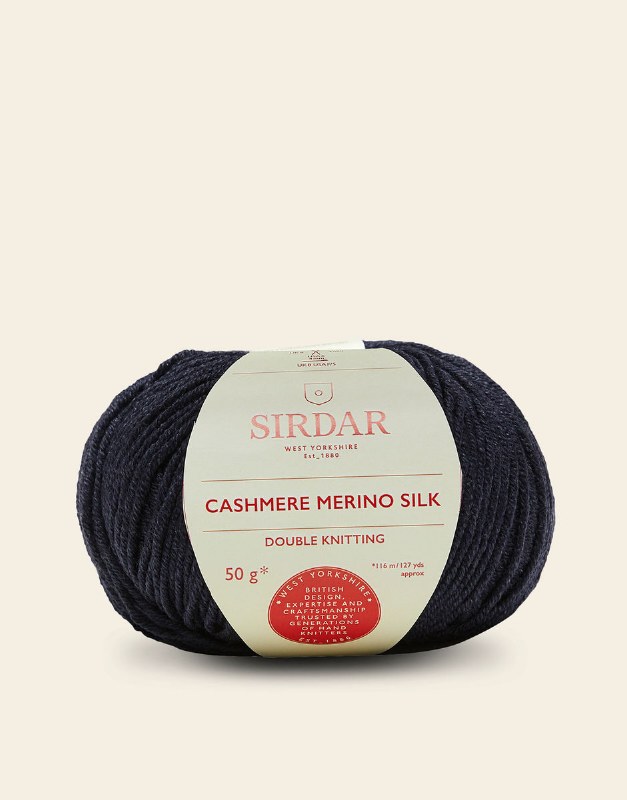 Sirdar Cash/Mer/Silk 407 Navy