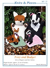 Foxy And Badger Glove Puppet d