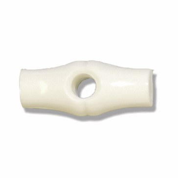 Button Nylon Bamboo Toggle Whi