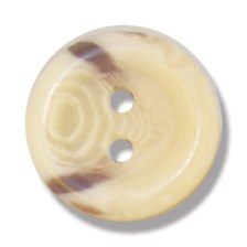 Button Aran 2-hole 15mm Natura