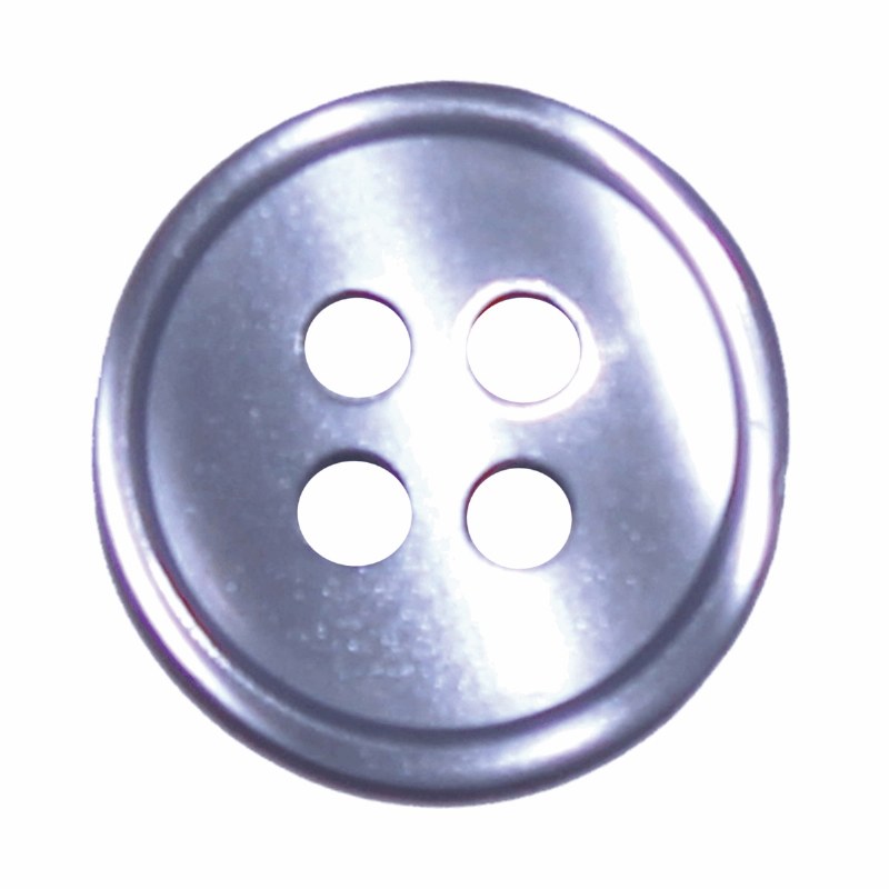 Button 4 Hole 13mm Blue Grey