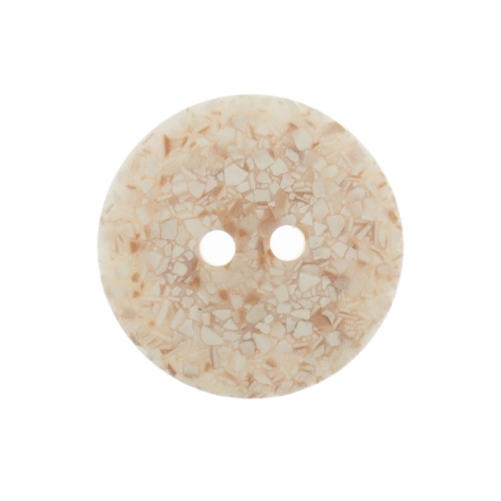 Button Recyc Eggshell 18mm Cre