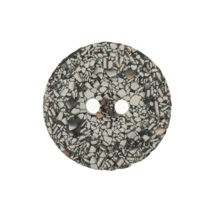 Button Recyc Eggshell 18mm Gry
