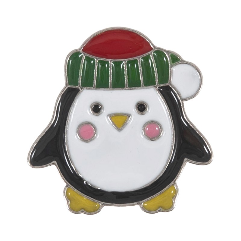 Button 22mm Penguin shape
