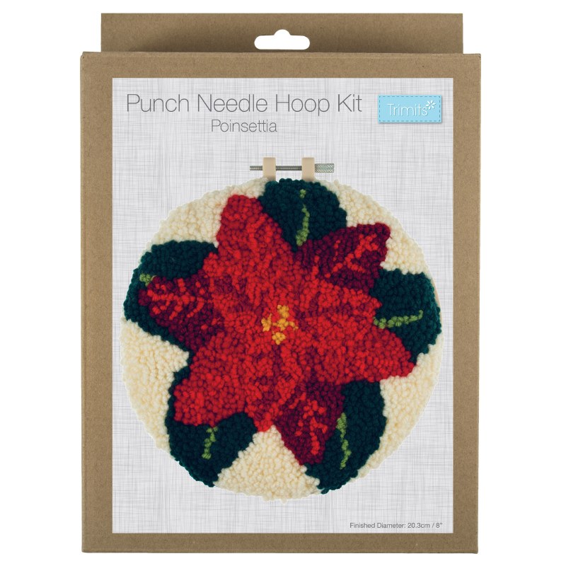 Punch Needle Kit Poinsettia