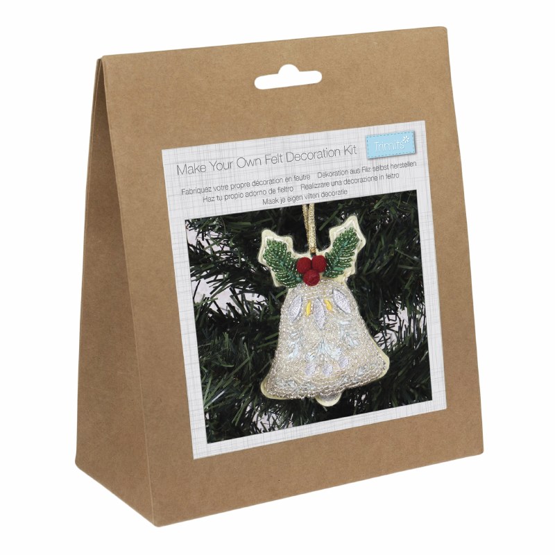 Felt Decoration Kit Beaded Bel