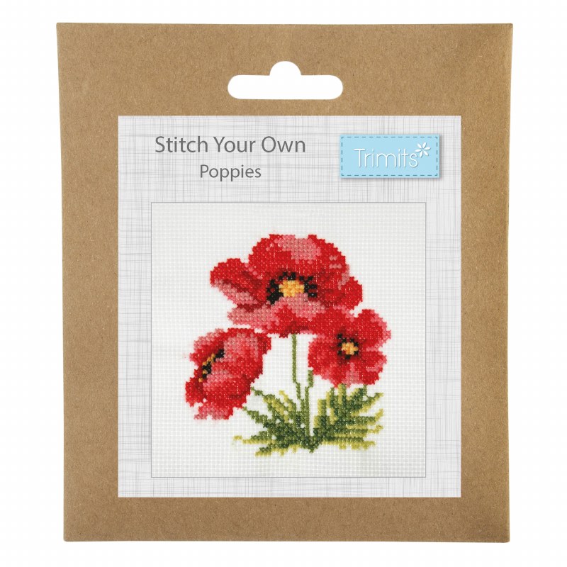 Cross Stitch Kit - Poppies