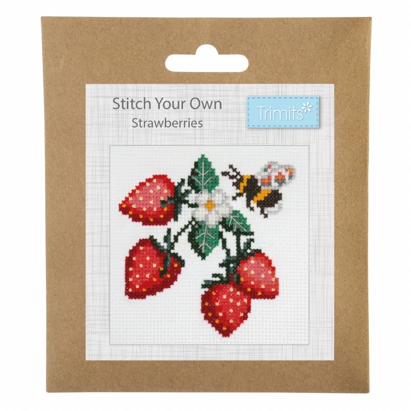 Cross Stitch Kit - Bee/S'berry