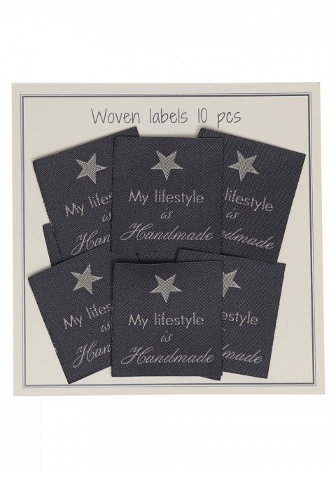 Woven label &quot;my lifestyle is..