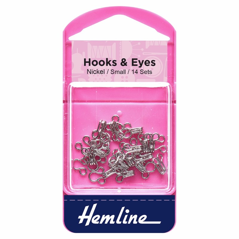 Hook &amp; Eyes Size 1 14 Sets Sil