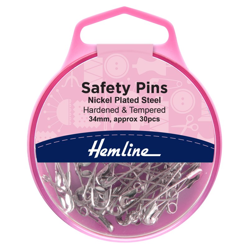 Hemiline Safety Pins 34mm